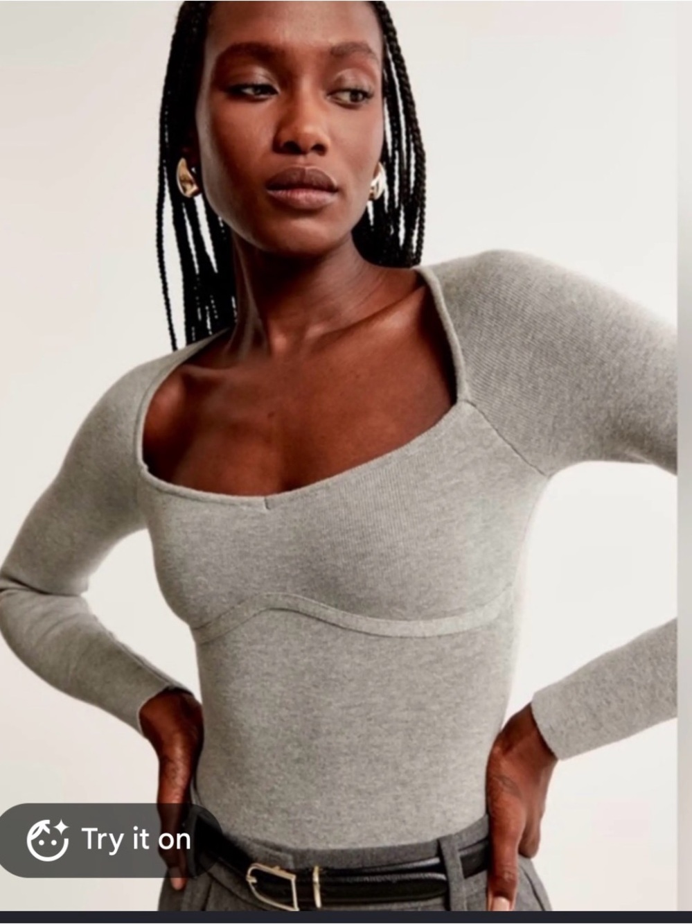 NWT Abercrombie and fitch sweater bodysuit (s) retail $70